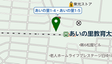 あいの里教育大駅第2自転車駐車場の地図画像