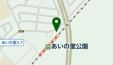 あいの里公園自転車駐車場の地図画像