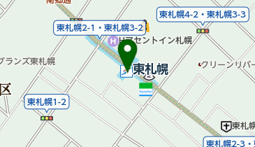 東札幌駅路上自転車駐車場の地図画像
