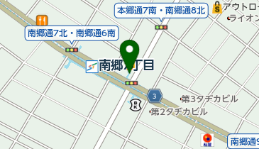 南郷7丁目駅交通局第1自転車駐車場の地図画像