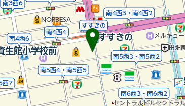南4西4駅前通り路上自転車駐車場の地図画像