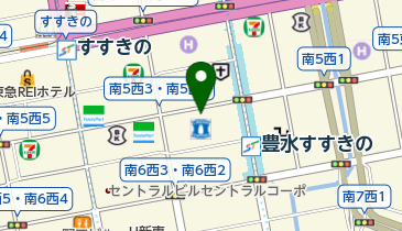南5西2サイバーシティ前路上自転車駐車場の地図画像
