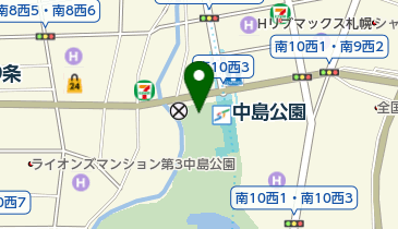 中島公園南9条公園内自転車駐車場の地図画像