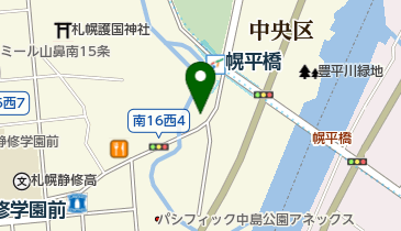 幌平橋駅横第2自転車駐車場の地図画像