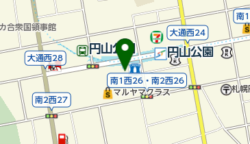 円山公園駅自転車駐車場の地図画像