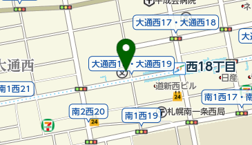 西18丁目駅日本BS前路上第2自転車駐車場の地図画像