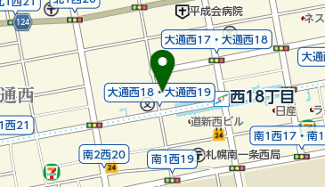 西18丁目駅ファミール大通前路上自転車駐車場の地図画像