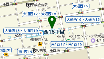 西18丁目駅自転車駐車場の地図画像