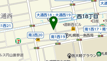 西18丁目佐藤製薬前路上自転車駐車場の地図画像
