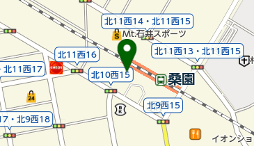 桑園駅第1自転車駐車場の地図画像