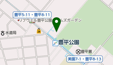 豊平公園駅自転車駐車場の地図画像