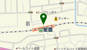 星置駅北口第2自転車駐車場の地図画像