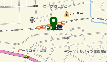 星置駅南口第2自転車駐車場の地図画像