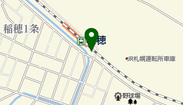 稲穂駅第2自転車駐車場の地図画像