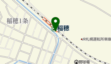 稲穂駅第3自転車駐車場の地図画像