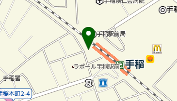 手稲駅南口自転車駐車場の地図画像