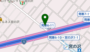 宮の沢駅第2自転車駐車場の地図画像