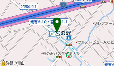 宮の沢駅交通局第1自転車駐車場の地図画像