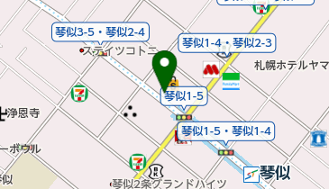 琴似イオン南路上自転車駐車場の地図画像