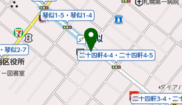 琴似駅交通局自転車駐車場の地図画像