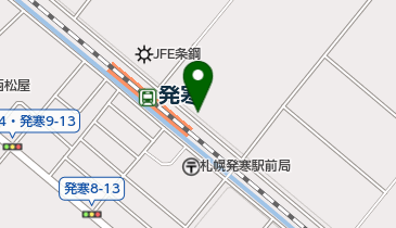 発寒駅北口第2自転車駐車場の地図画像