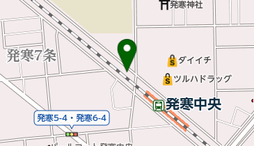 発寒中央駅第4自転車駐車場の地図画像