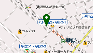 琴似駅第1自転車駐車場の地図画像