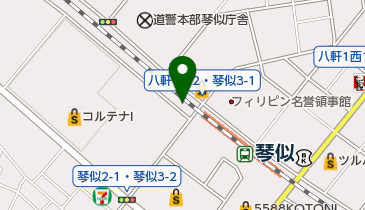 琴似駅第2自転車駐車場の地図画像