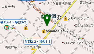 琴似駅第3自転車駐車場の地図画像