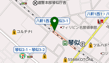 琴似駅第4自転車駐車場の地図画像