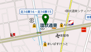 環状通東駅路上自転車駐車場の地図画像