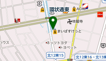 環状通東交通局第1自転車駐車場の地図画像