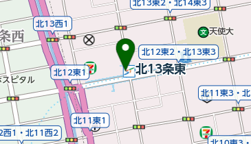 北13条東駅交通局第1自転車駐車場の地図画像