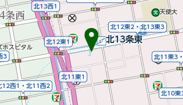 北13条東駅交通局第3自転車駐車場の地図画像