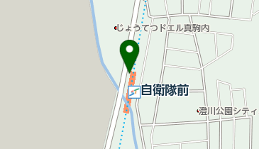 自衛隊前駅路上自転車駐車場の地図画像