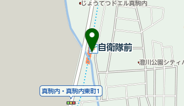 自衛隊前駅東口路上自転車駐車場の地図画像