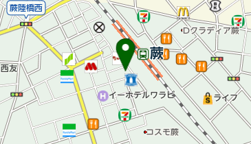 【バイク】蕨西口自転車・バイク駐車場の地図画像