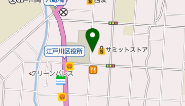【バイク】サミットストア江戸川区役所前店駐輪場の地図画像