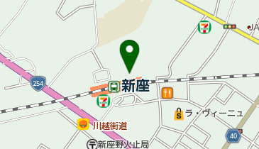 【バイク】新座駅バイク駐車場の地図画像