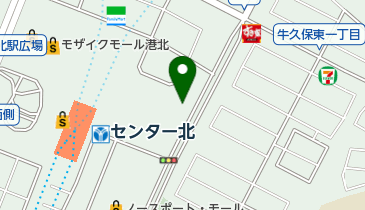 【バイク】(市営駐輪場)センター北駅駐輪場の地図画像