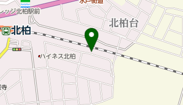 【バイク】北柏駅南口第二駐輪場の地図画像