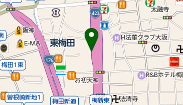 パルパーク曽根崎(バイク駐車場)の地図画像