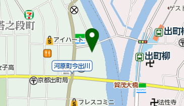 【バイク】京都市出町駐車場の地図画像