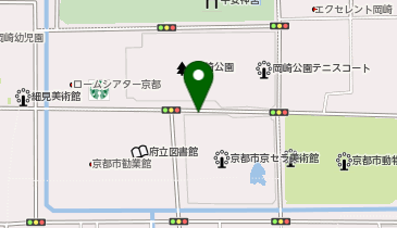 【バイク】岡崎公園駐車場の地図画像