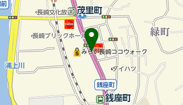 【バイク】みらい長崎ココウォーク駐輪場の地図画像