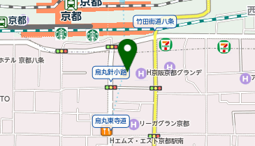 【バイク】京都駅八条口駐車場の地図画像