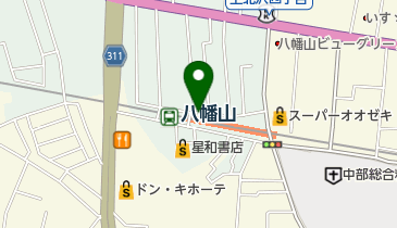 京王オートバイパーク八幡山西(バイク駐車場)の地図画像