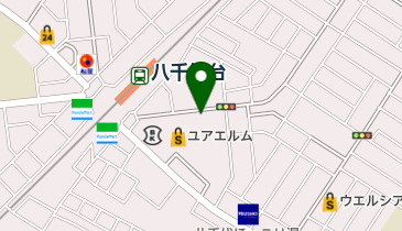 サイカパーキング ユアエルム八千代台店(バイク駐車場)の地図画像