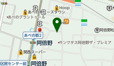 【バイク】近鉄南駐車場の地図画像