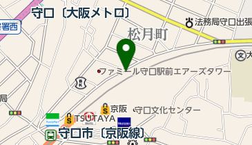 京阪百貨店守口店(バイク駐車場)の地図画像